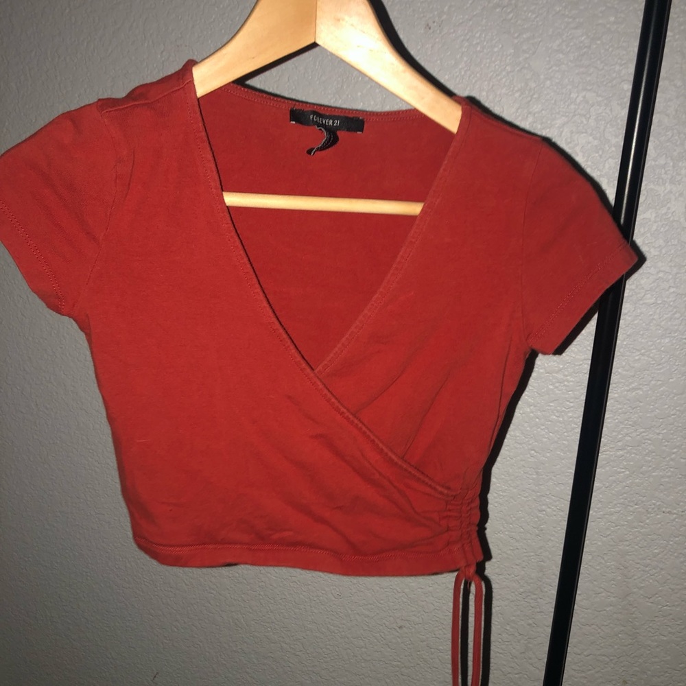 wrap crop top